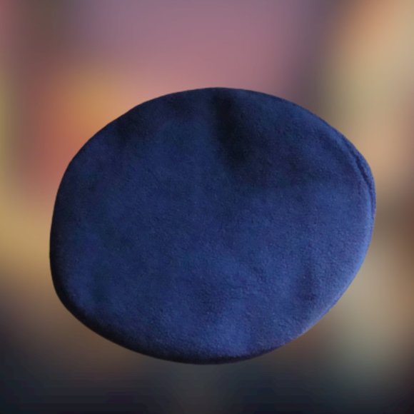 Vintage 90s Cobalt Blue Fleece Winter Hat - Picture 5 of 11